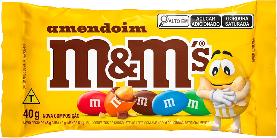 Chocolate M&M Amendoim 40g