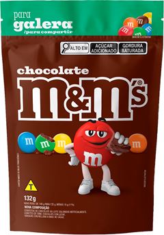 Chocolate M&M Chocolate Ao Leite Pouch 132g