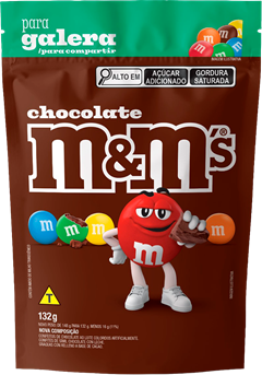 Chocolate M&M Chocolate Ao Leite Pouch 132g