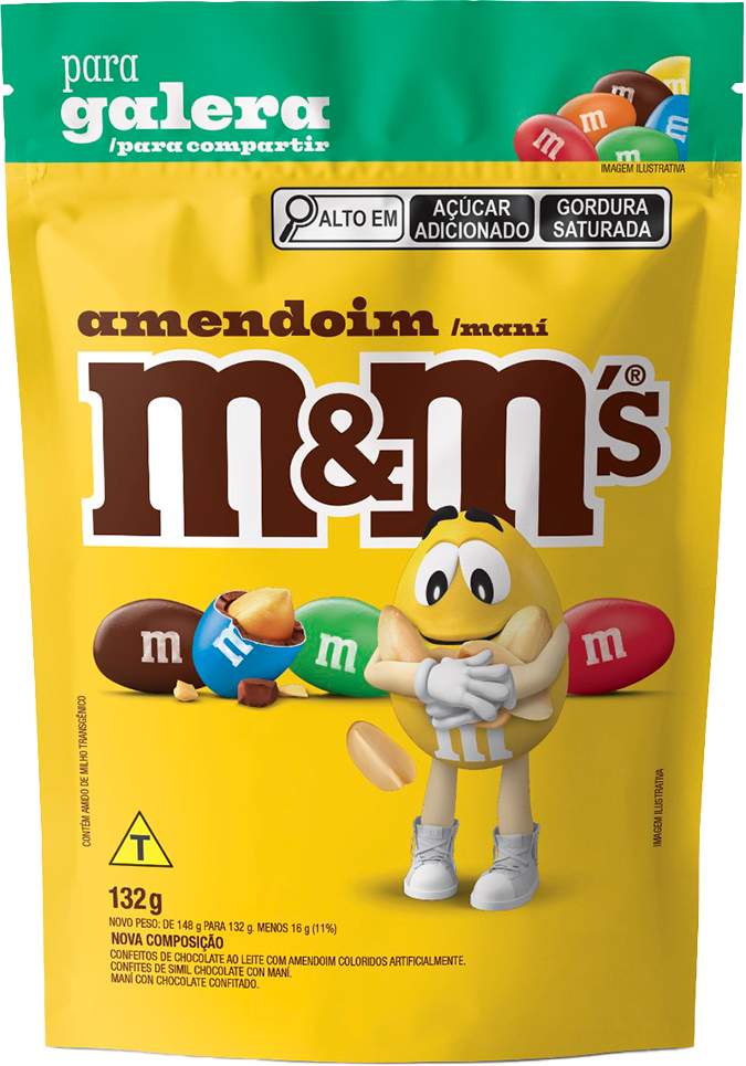 Chocolate M&M Amendoim Pouch 132g