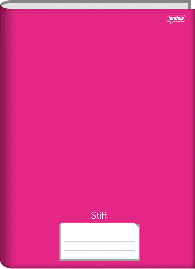 Caderno Jandaia Stff 1/4 Cd Cost 96fls Rosa