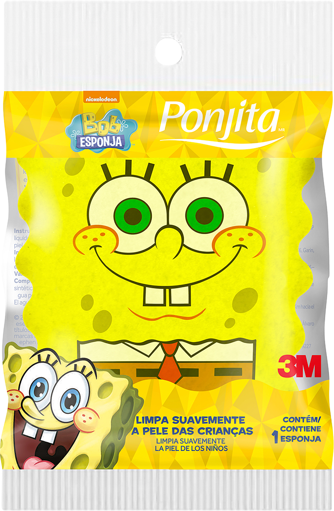 Esponja Banho 3m Ponjita Bob Esponja