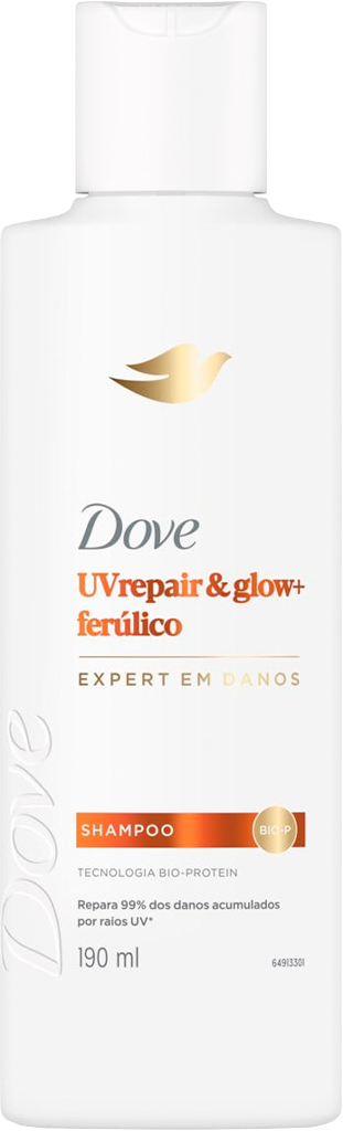Shampoo Dove Uv Repair Glow + Ferulico 190ml