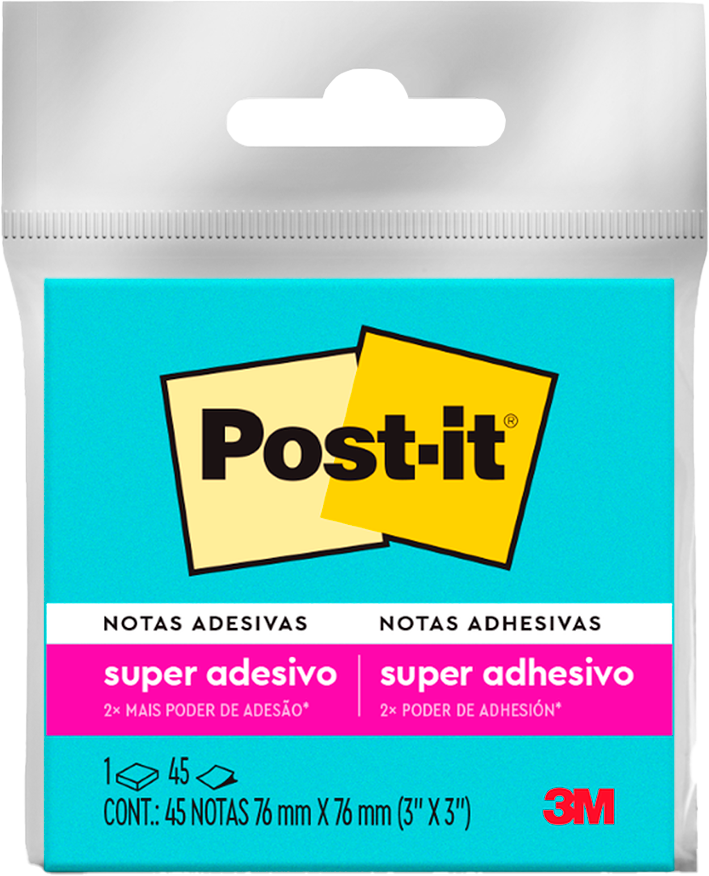 Nota Adesiva 3m Post It 654 Azul 45fls