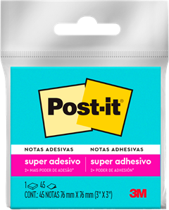 Nota Adesiva 3m Post It 654 Azul 45fls