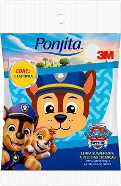 Esponja Banho 3m Ponjita Patrulha Canina
