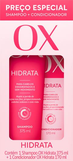 Kit Ox Hidrata Shampoo 375ml + Condicionador 170ml