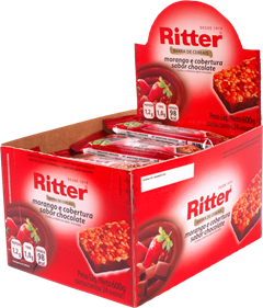 Barra De Cereal Ritter Morango E Chocolate 25g