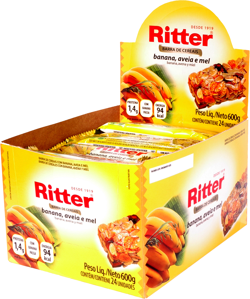 Barra De Cereal Ritter Aveia E Mel 25g