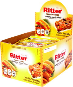 Barra De Cereal Ritter Banana Aveia E Mel 25g
