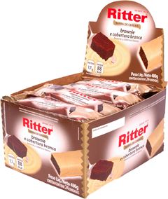 Barra De Cereal Ritter Brownie E Chocolate Branco 20g