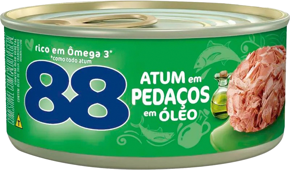 Atum 88 Pedacos Oleo 140g