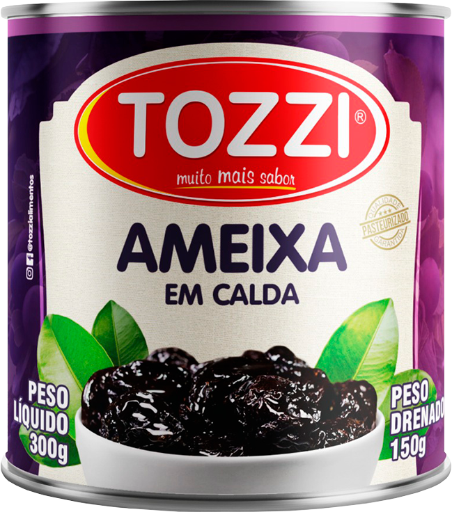 Ameixa Tozzi Calda Lata 150g