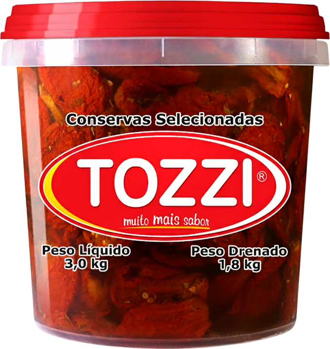 Tomate Seco Tozzi Balde 1,8kg