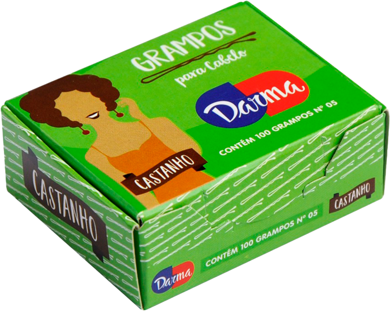 Grampo Cabelo Darma Cabelo Castanho N7 5x100