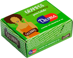 Grampo Cabelo Darma Cabelo Castanho N7 5x100