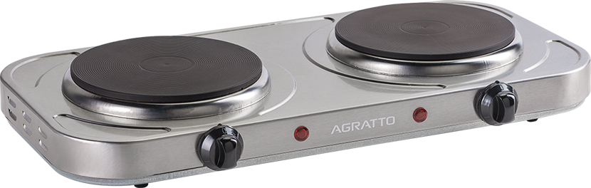 Fogao De Mesa Agratto 2 Bocas Inox 2000w 220v