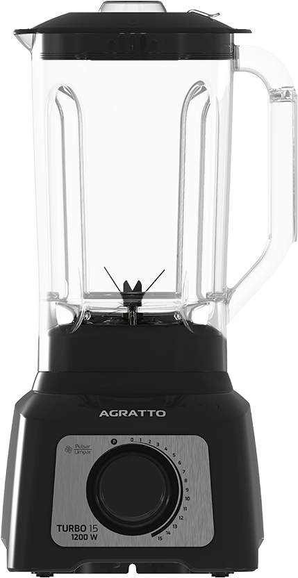 Liquidificador Agratto 15 Velocidades Preto 1200w 220v