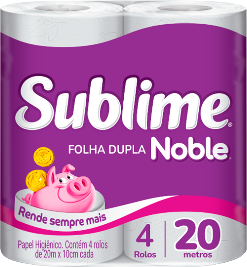 Papel Higienico Sublime Folha Dupla 20m 16x4