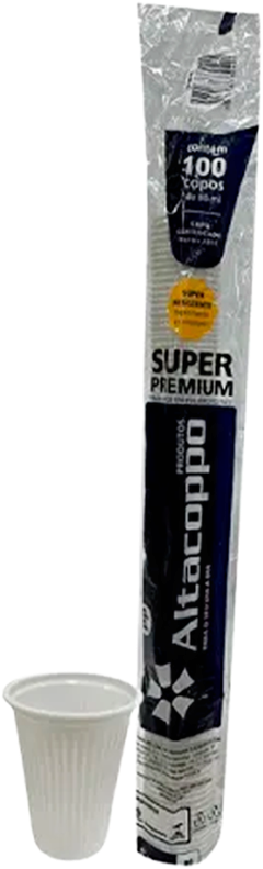 Copo Descartavel Altacoppo Pp Branco 80ml 100un