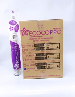 Copo Descartavel Ecocoppo Pp Transparente 200ml 100un