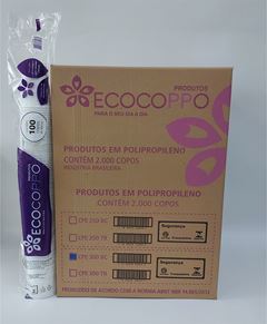 Copo Descartavel Ecocoppo Pp Branco 300ml 100un