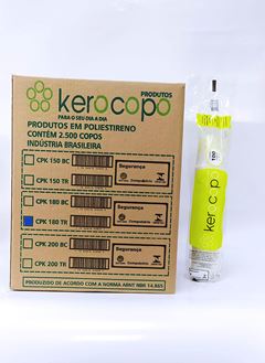Copo Descartavel Kerocopo Ps Transparente 180ml 100un
