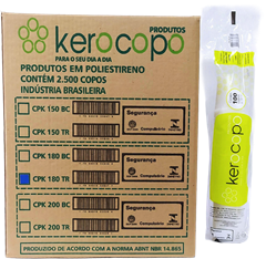 Copo Descartavel Kerocopo Ps Transparente 180ml 100un