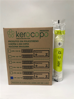 Copo Descartavel Kerocopo Ps Transparente 200ml 100un