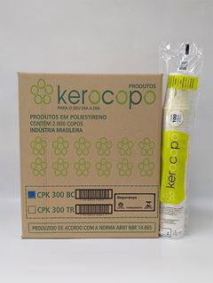 Copo Descartavel Kerocopo Ps Branco 300ml 100un