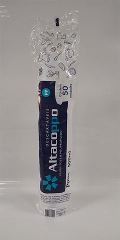 Pote Descartavel Altacoppo Pp Sem Tampa 50x500ml