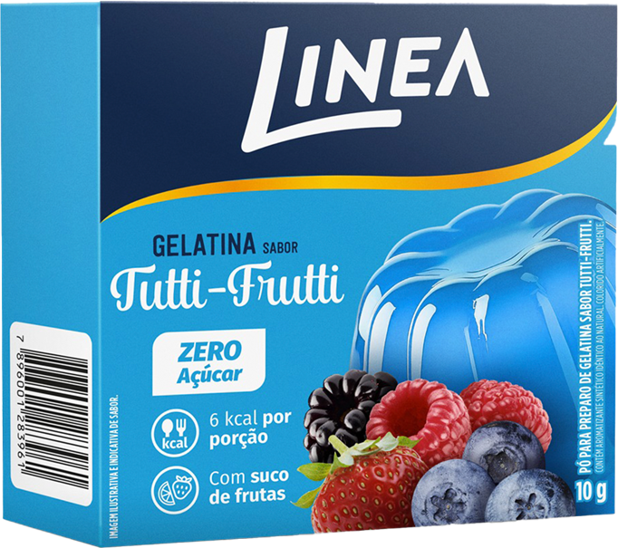 Gelatina Linea Tutti Frutti Zero 10g