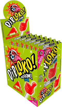 Pirulito Dip Loko Explosive Melancia 11g