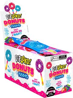 Pirulito Dip Loko Neon Donuts 10g