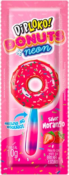 Pirulito Dip Loko Neon Donuts 10g