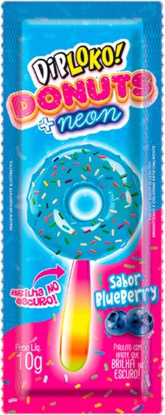 Pirulito Dip Loko Neon Donuts 10g