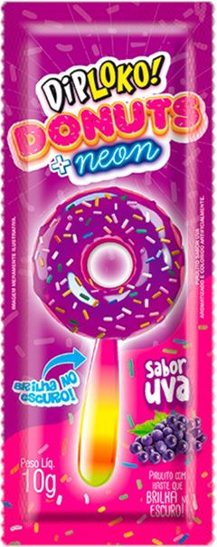 Pirulito Dip Loko Neon Donuts 10g