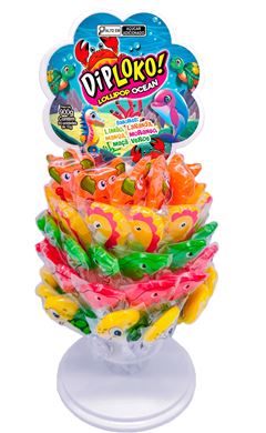 Pirulito Dip Loko Lollipop Ocean 15g