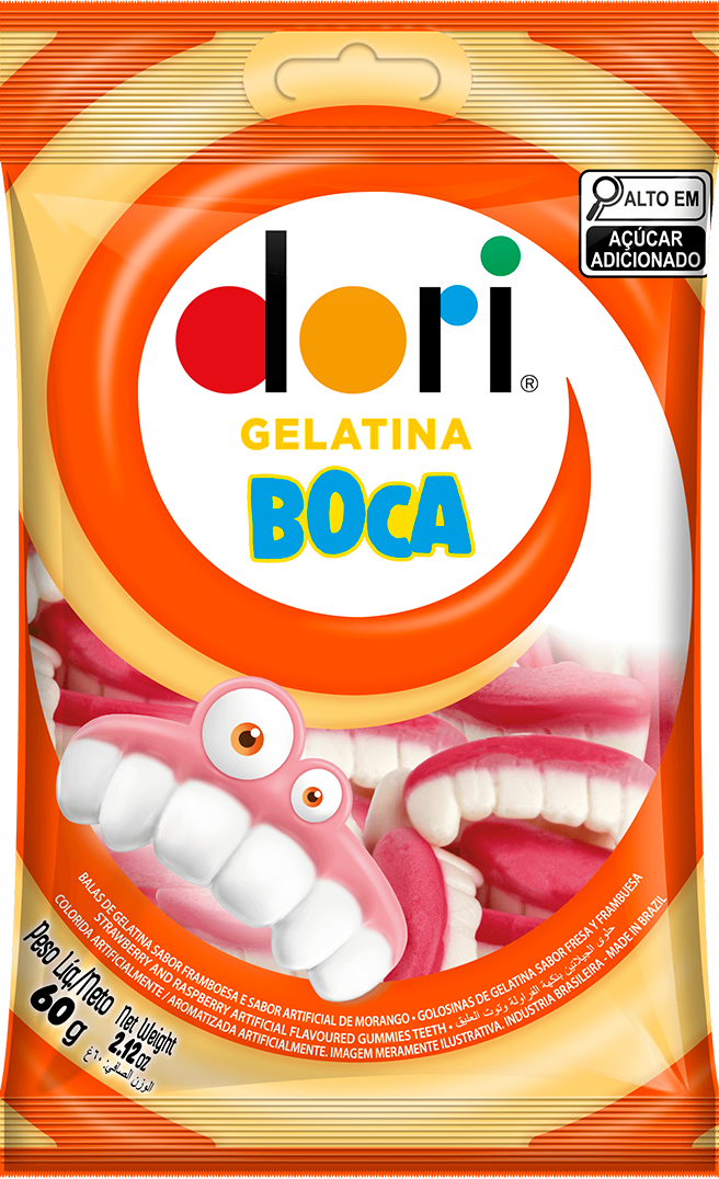 Bala Dori Gelatina Boca 60g