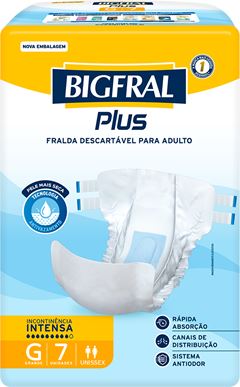 Fralda Geriatrica Bigfral Plus G 7un