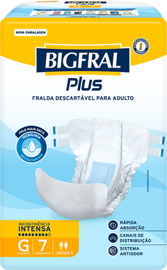 Fralda Geriatrica Bigfral Plus G 7un