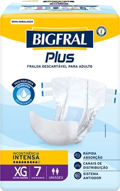 Fralda Geriatrica Bigfral Plus Xg 7un