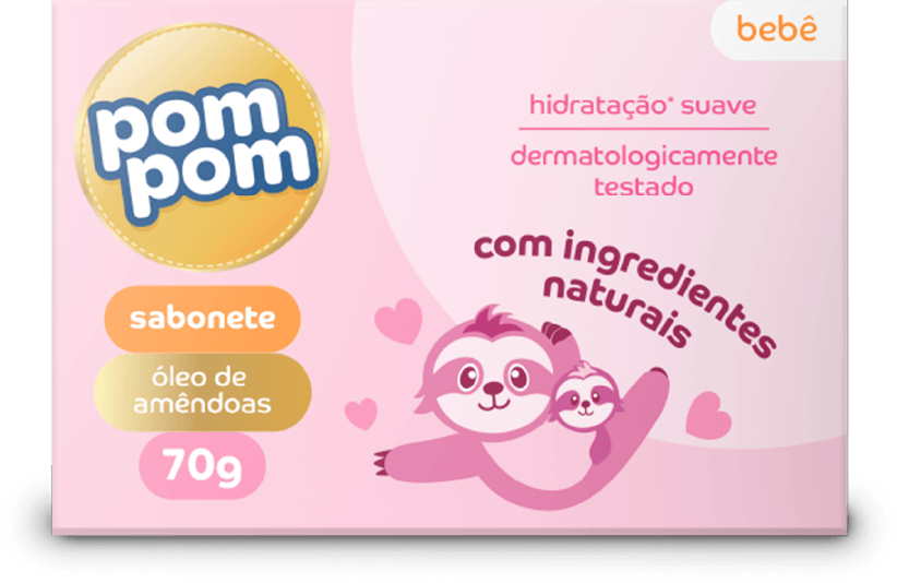 Sabonete Infantil Pom Pom Oleo De Amendoas 70g
