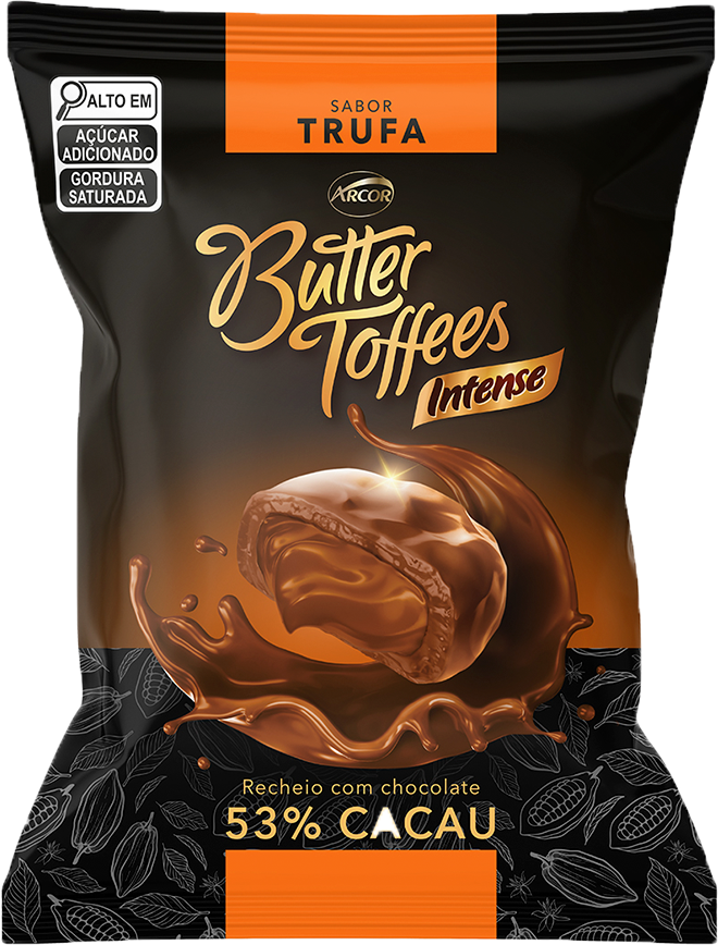 Bala Butter Toffees Trufa 53% Cacau 400g