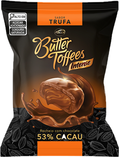 Bala Butter Toffees Trufa 53% Cacau 400g