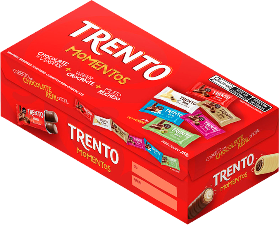 Bombom Trento Momentos Sortido Caixa 168g