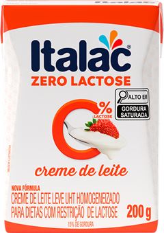 Creme De Leite Italac Zero Lactose Tp 200g