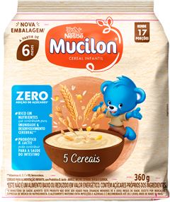 Mucilon 5 Cereais Zero Acucar Sachet 360g