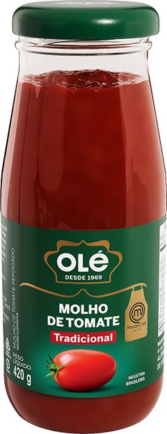 Molho De Tomate Ole Tradicional Vidro 420g