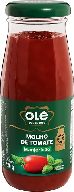 Molho De Tomate Ole Manjericao Vidro 420g